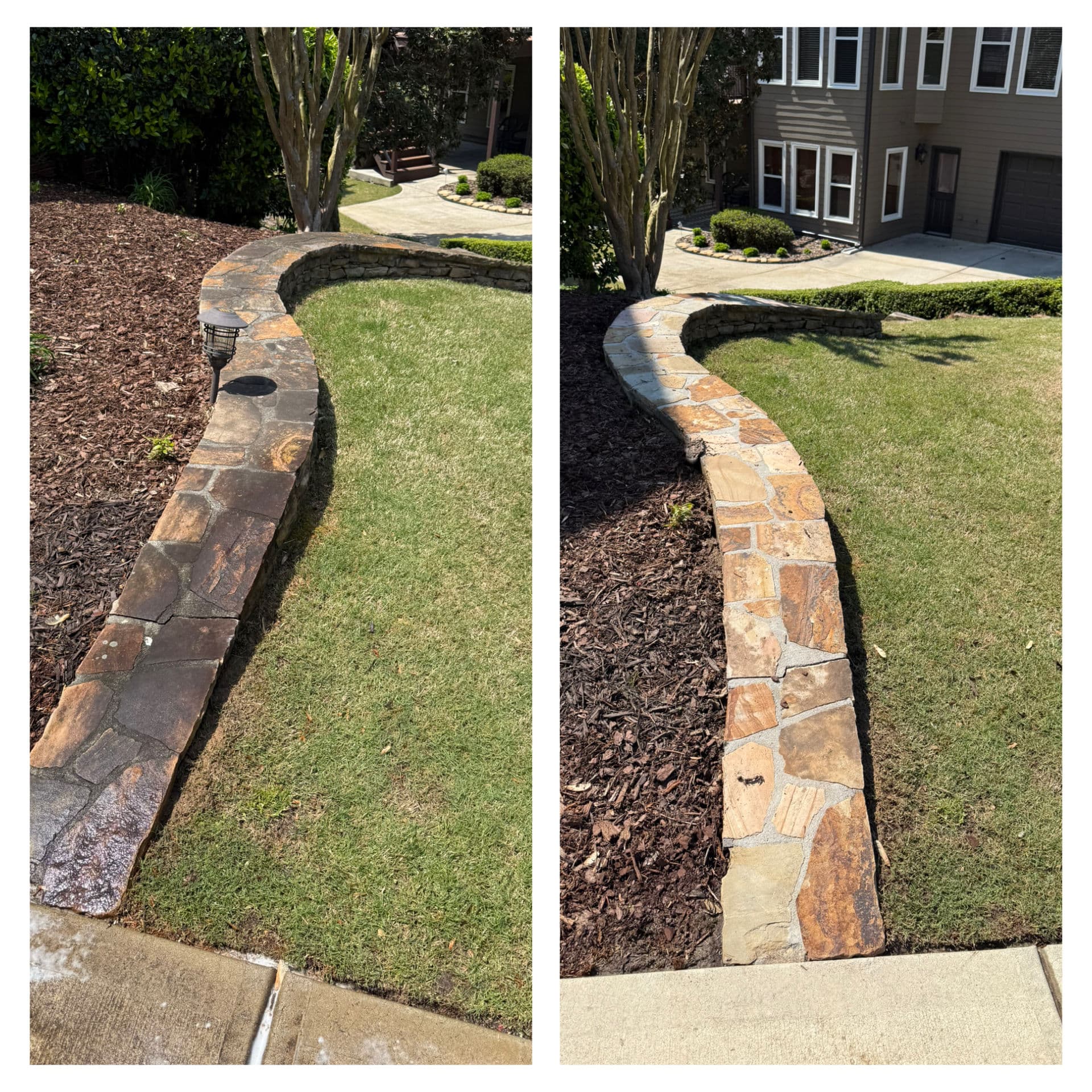 Project Incredible Stone Wall Cleaning - Refresh Your Outdoor Space image