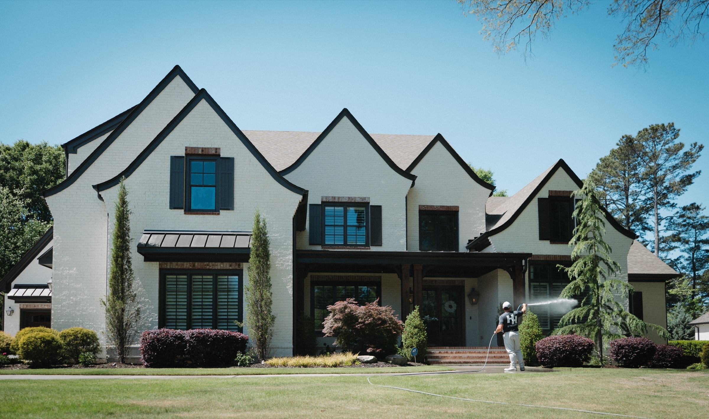 Professional roof soft washing service