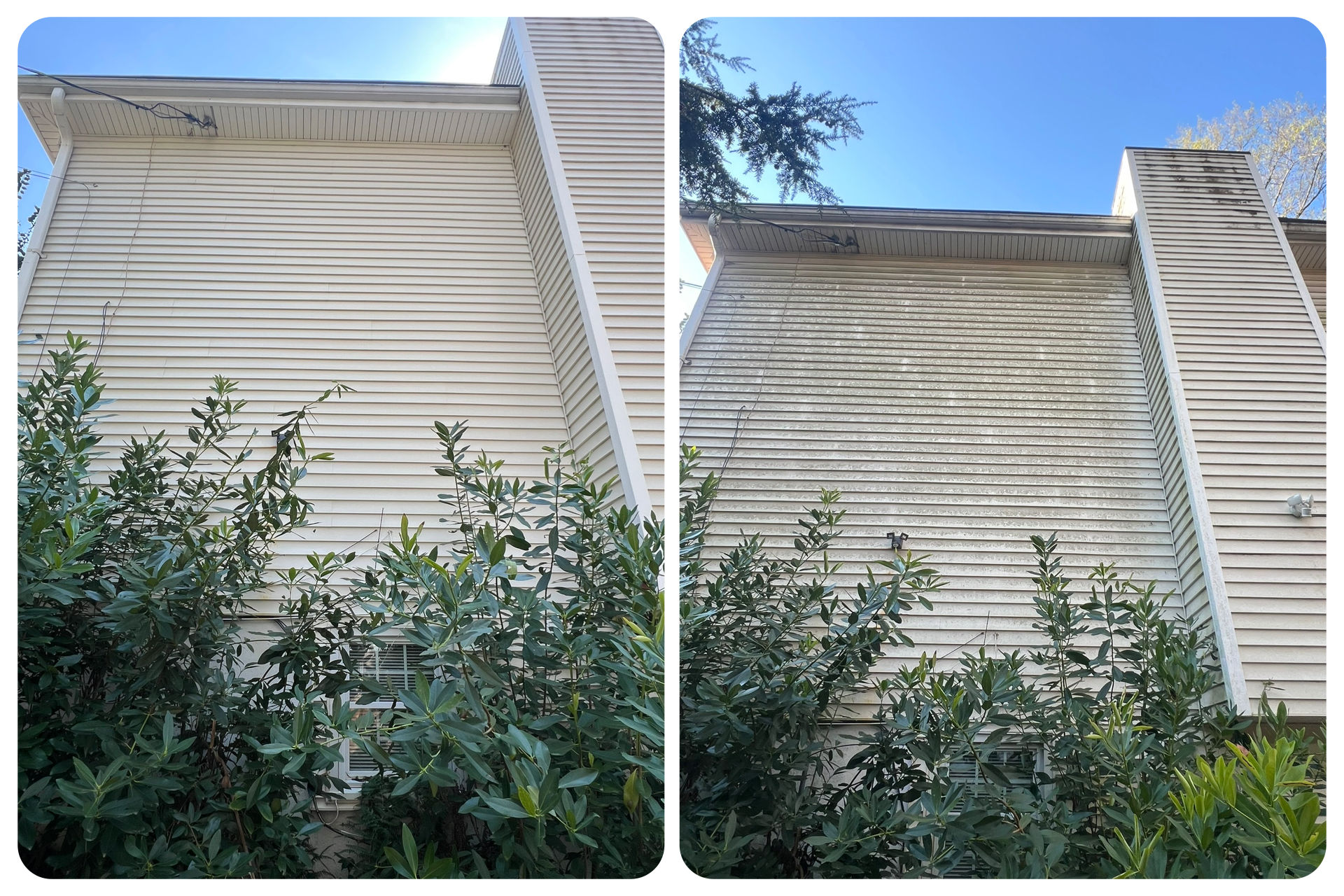 House washing before and after
